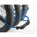 PVC Steel Spiral Matte Cable Combination Béloche de verrouillage